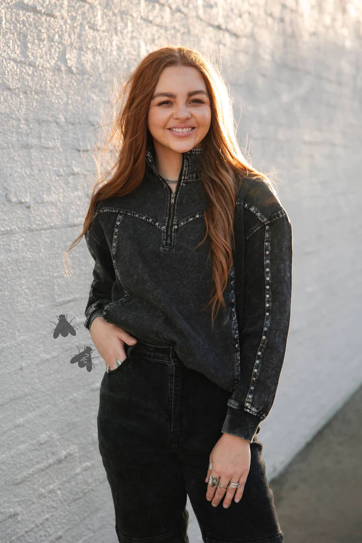 SILVER CREEK ZIP PULLOVER *MIDNIGHT