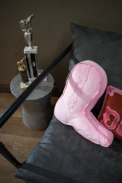 SNOOZY BOOT PILLOW  *PINKY PROMISE