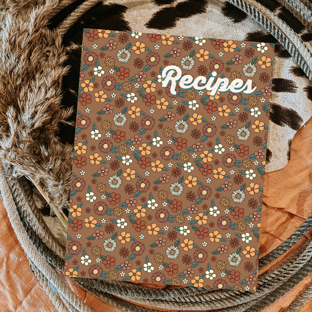 Recipe Book - Floral