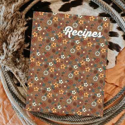 Recipe Book - Floral