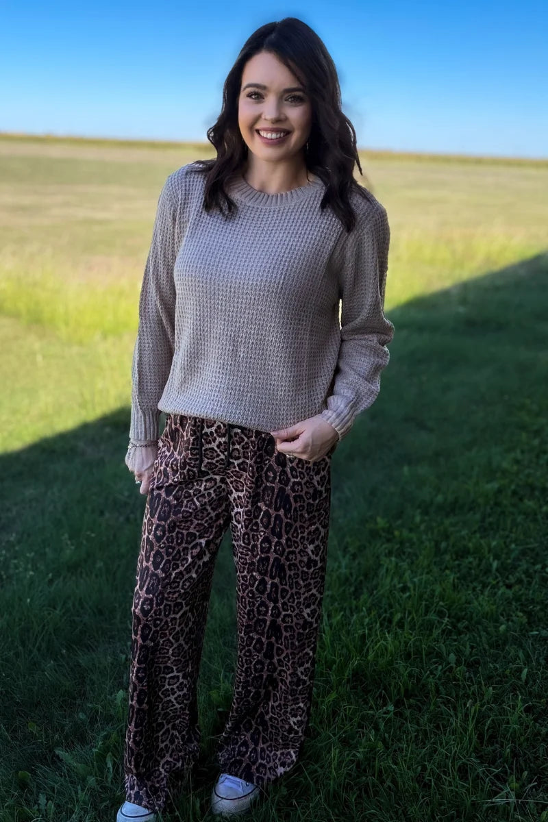 STERLING STAPLE SWEATER - CAMEL