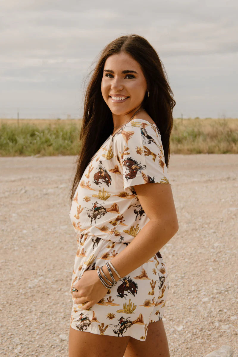 DOWN IN THE DESERT ROMPER