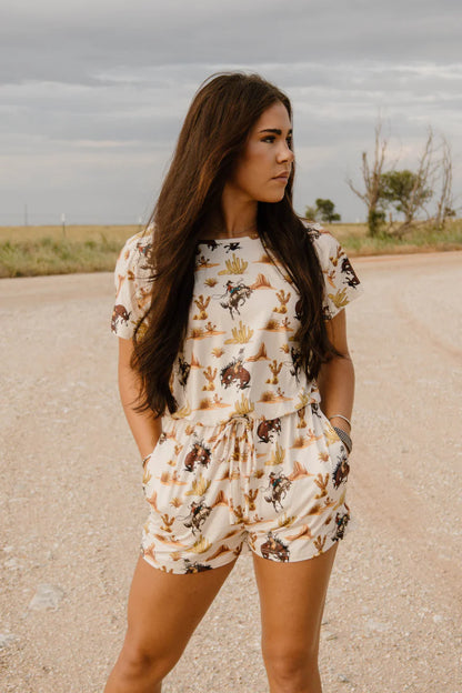 DOWN IN THE DESERT ROMPER