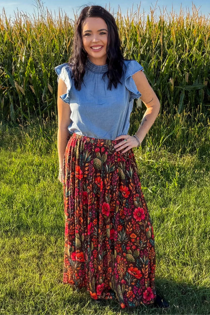 RODEO GARDEN MAXI SKIRT
