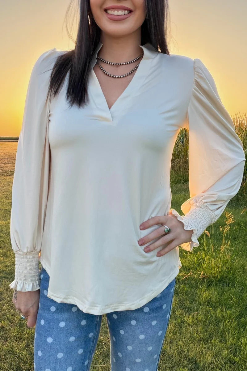 CANYON CALL TOP - CREAM