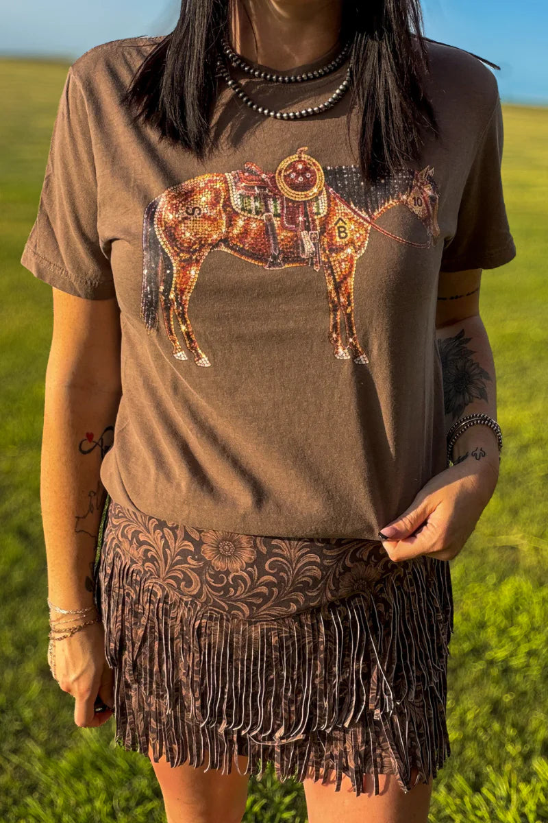 RHINESTONE COWHORSE