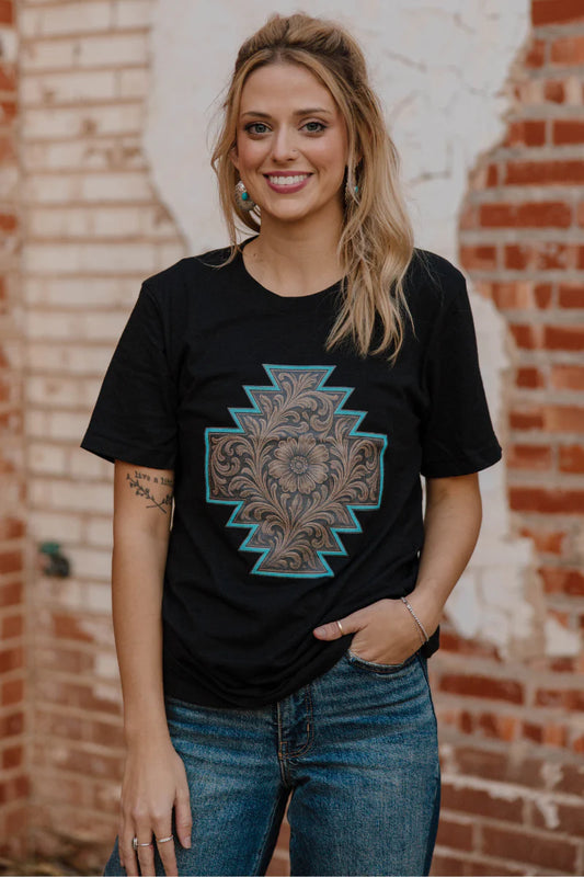 BRONZED BLOOM TEE