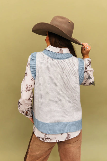 DAKOTA KNIT *DENIM VEST