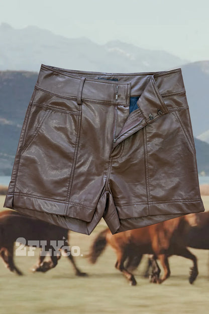 LEGEND LEATHER SHORTS *MOCHA