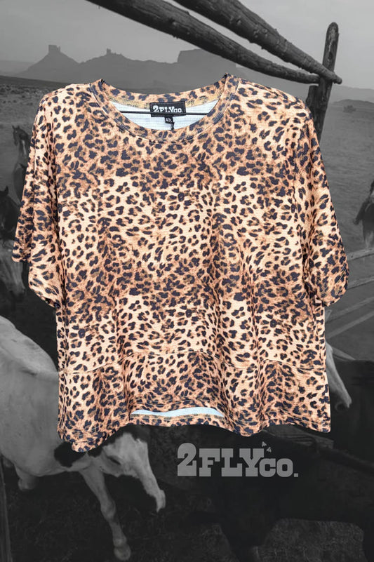 SPOT ME OUT *LEOPARD TOP