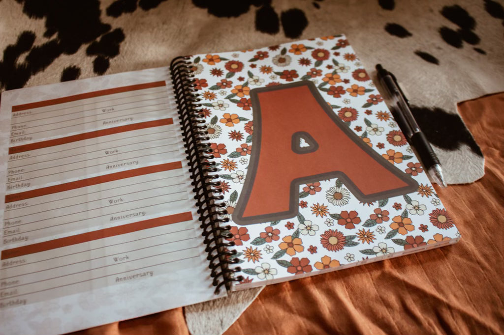 Address Book - Floral