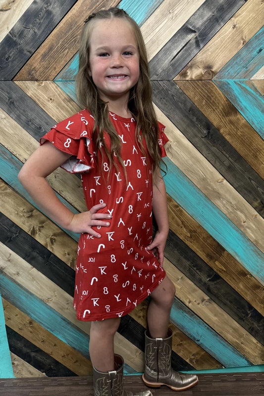MINI RANCH STAMPED DRESS