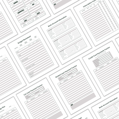 Financial Planner Digital Downloads