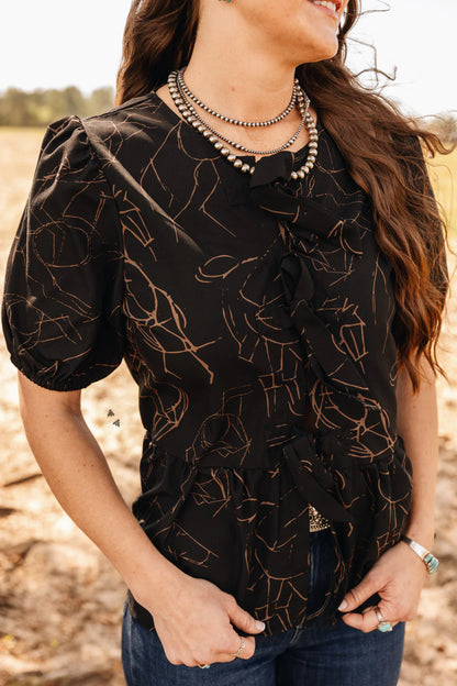PONEE SCRIBBLES TOP