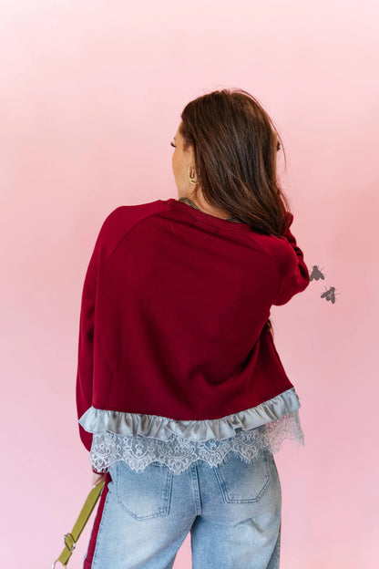 QUILTED GALLOP PULLOVER