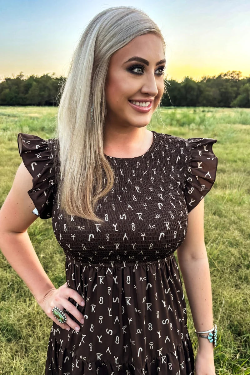 RANCH STAMPED DRESS