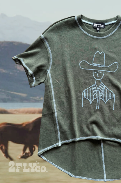 STAREDOWN STITCH *DARK TEE