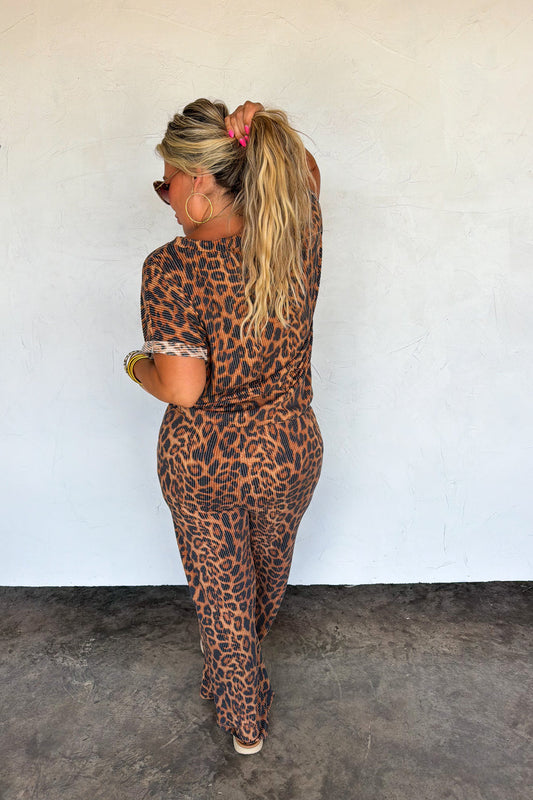 PREORDER- CHEETAH KELSEY PANT SETS