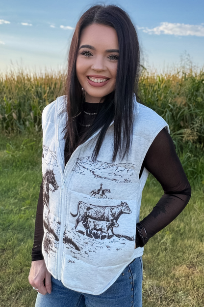Cowboy Canvas Vest