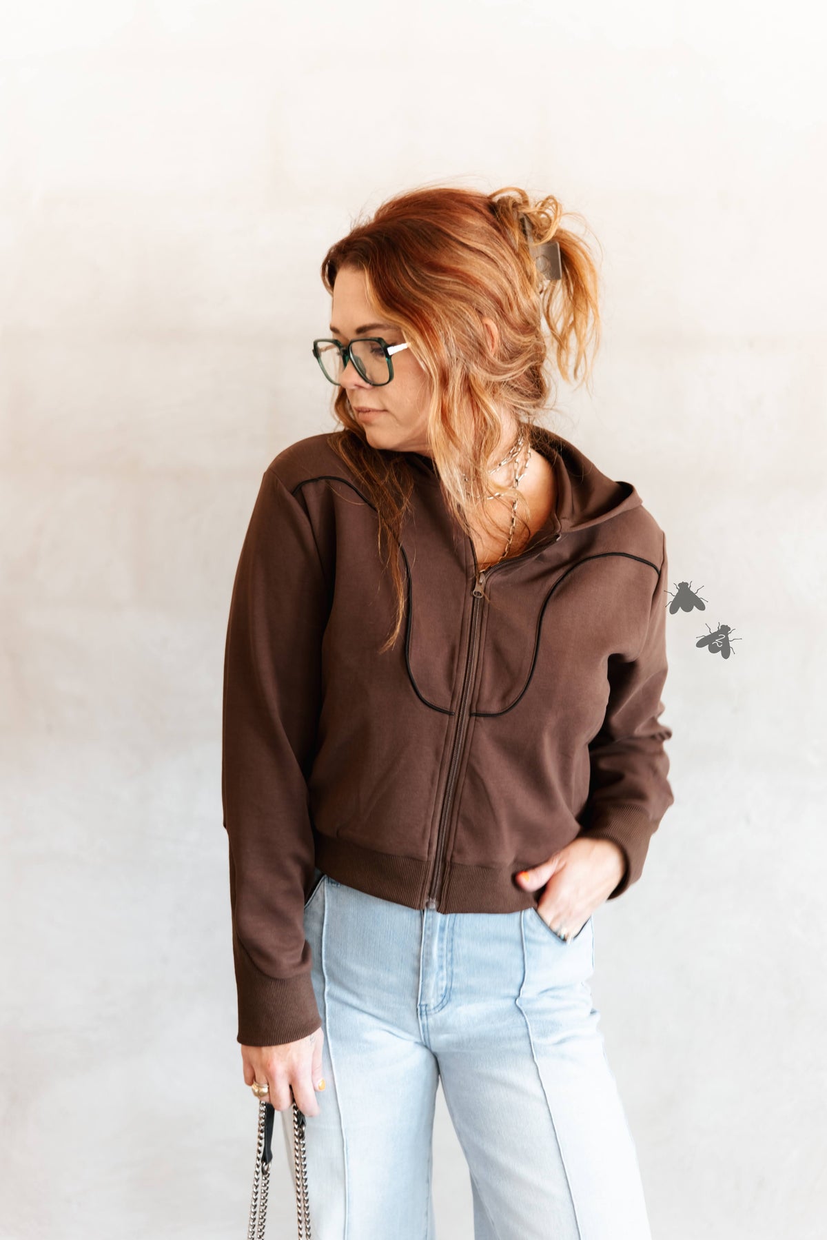 ZIP IT WESTERN *MOCHA JACKET
