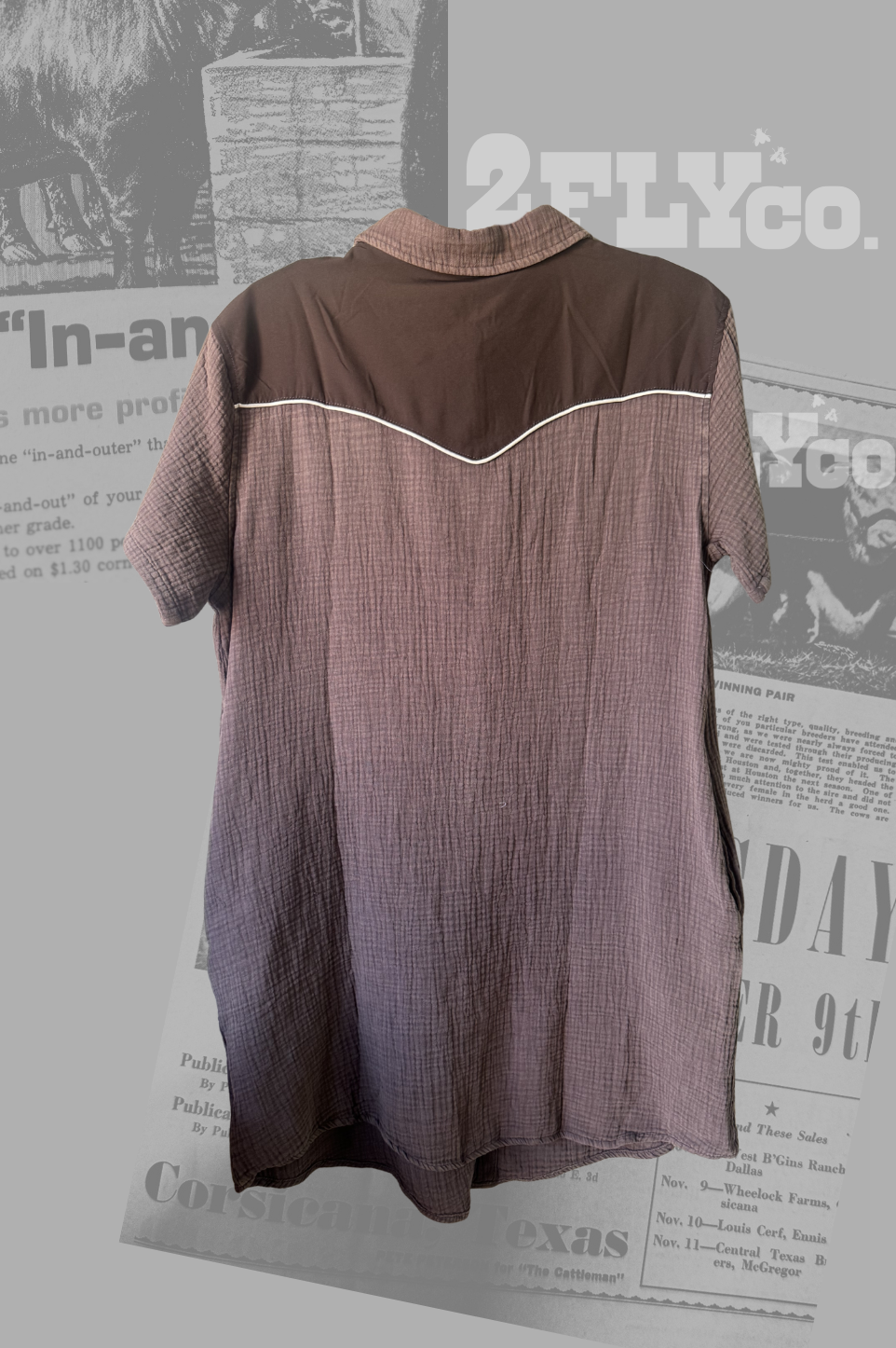 RANK RETRO *MOCHA DRESS