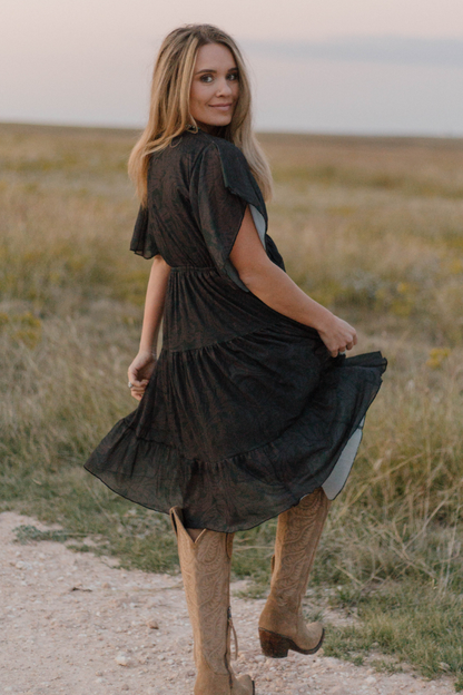 Tooled In Black Dress