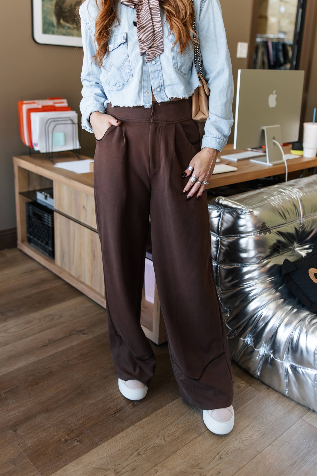 COWGIRL SOCIETY *MOCHA TROUSERS