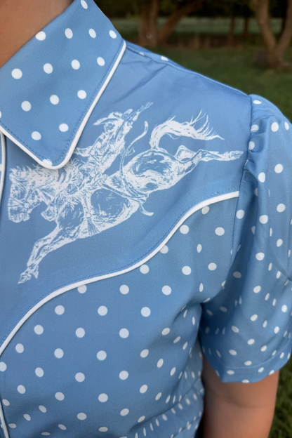 Blue Belle Button Up