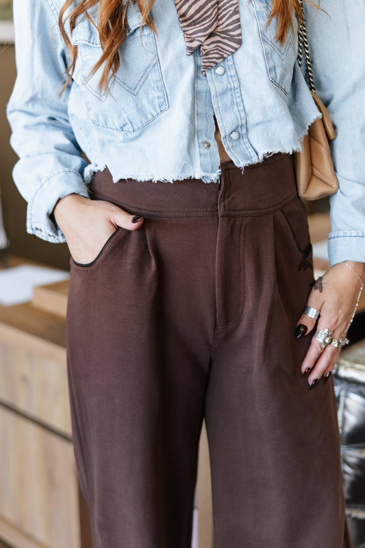 COWGIRL SOCIETY *MOCHA TROUSERS