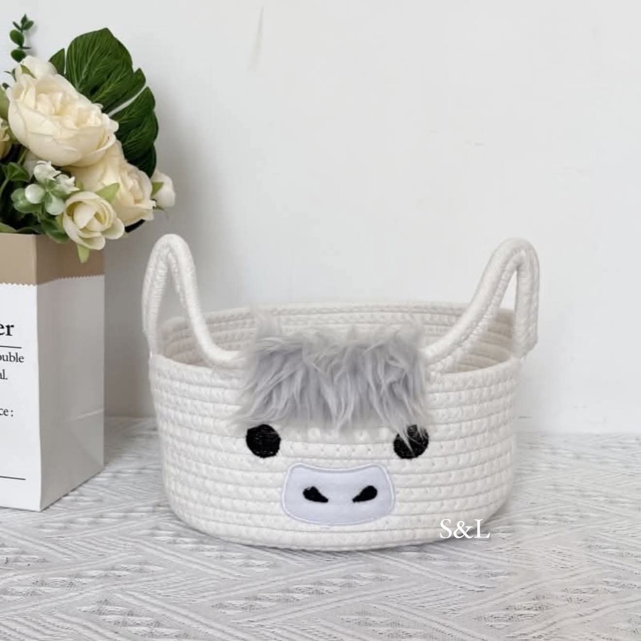 Highland Cow Baskets