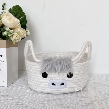 Highland Cow Baskets