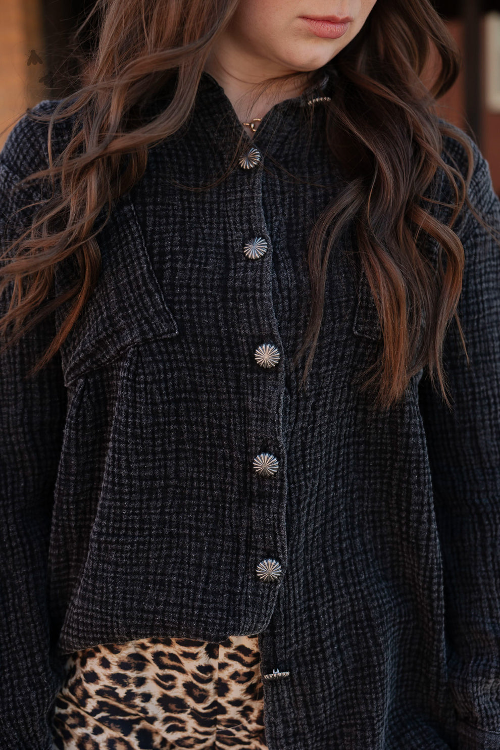 ACRES BUTTON UP *Midnight
