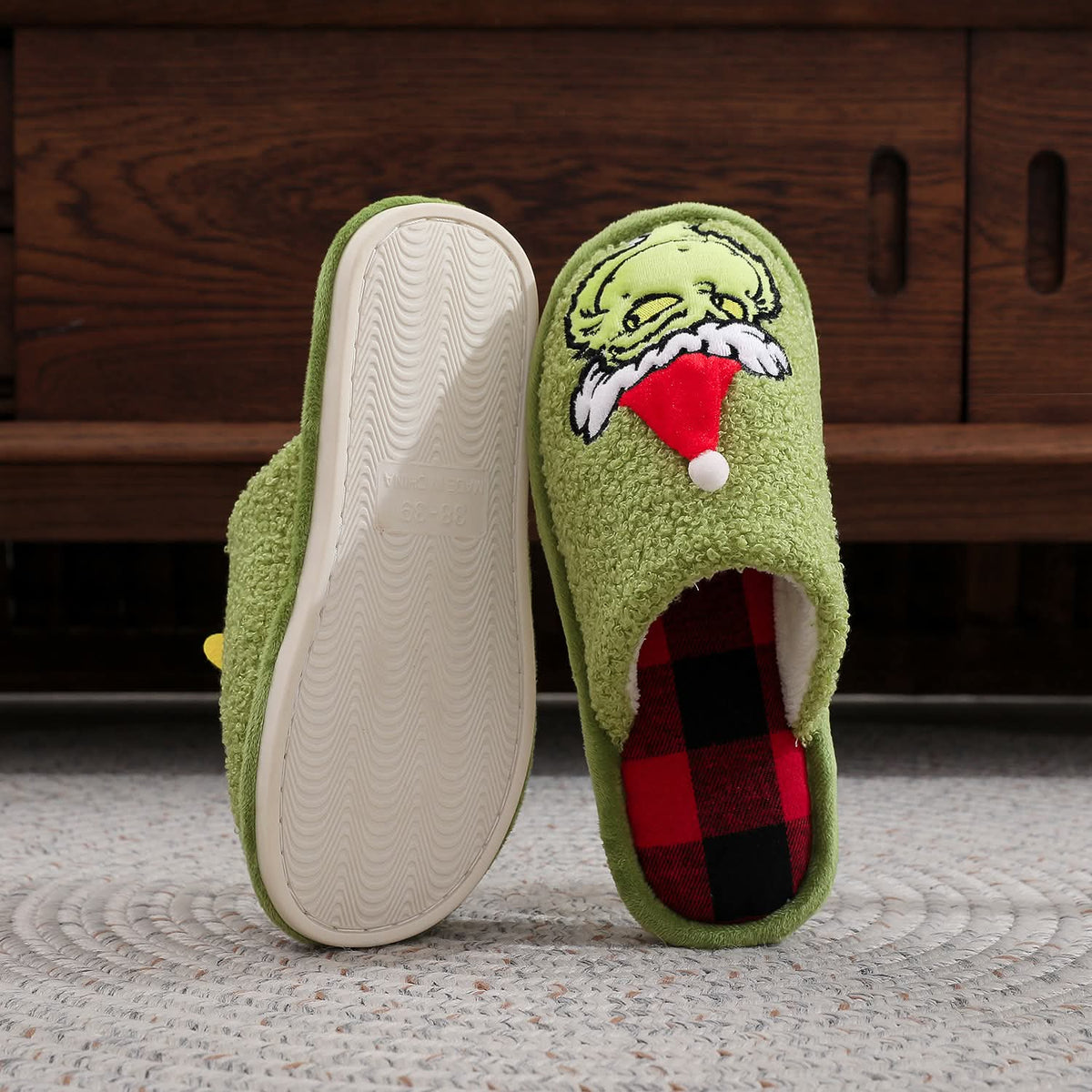 The Mean One Holiday Slippers