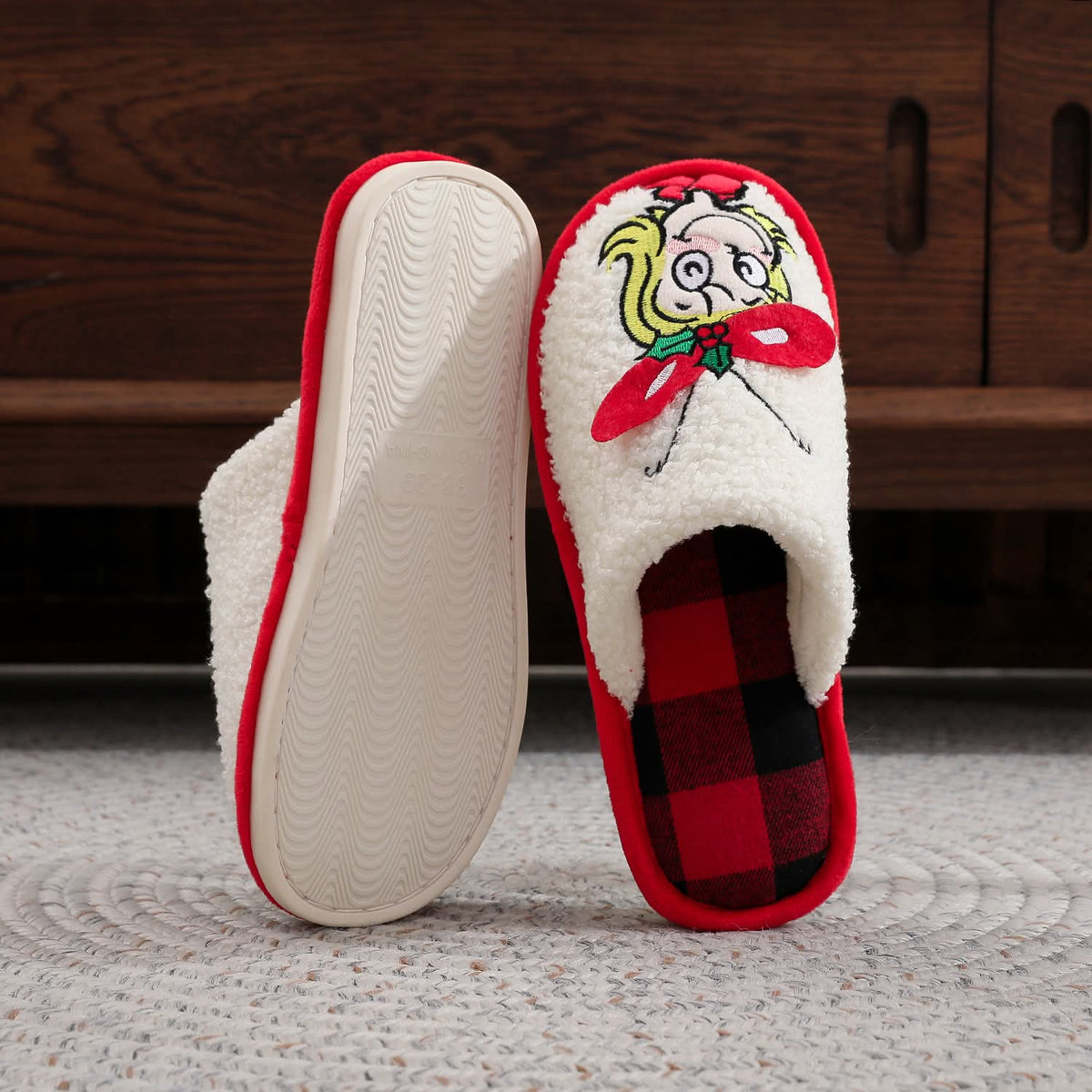 The Mean One Holiday Slippers