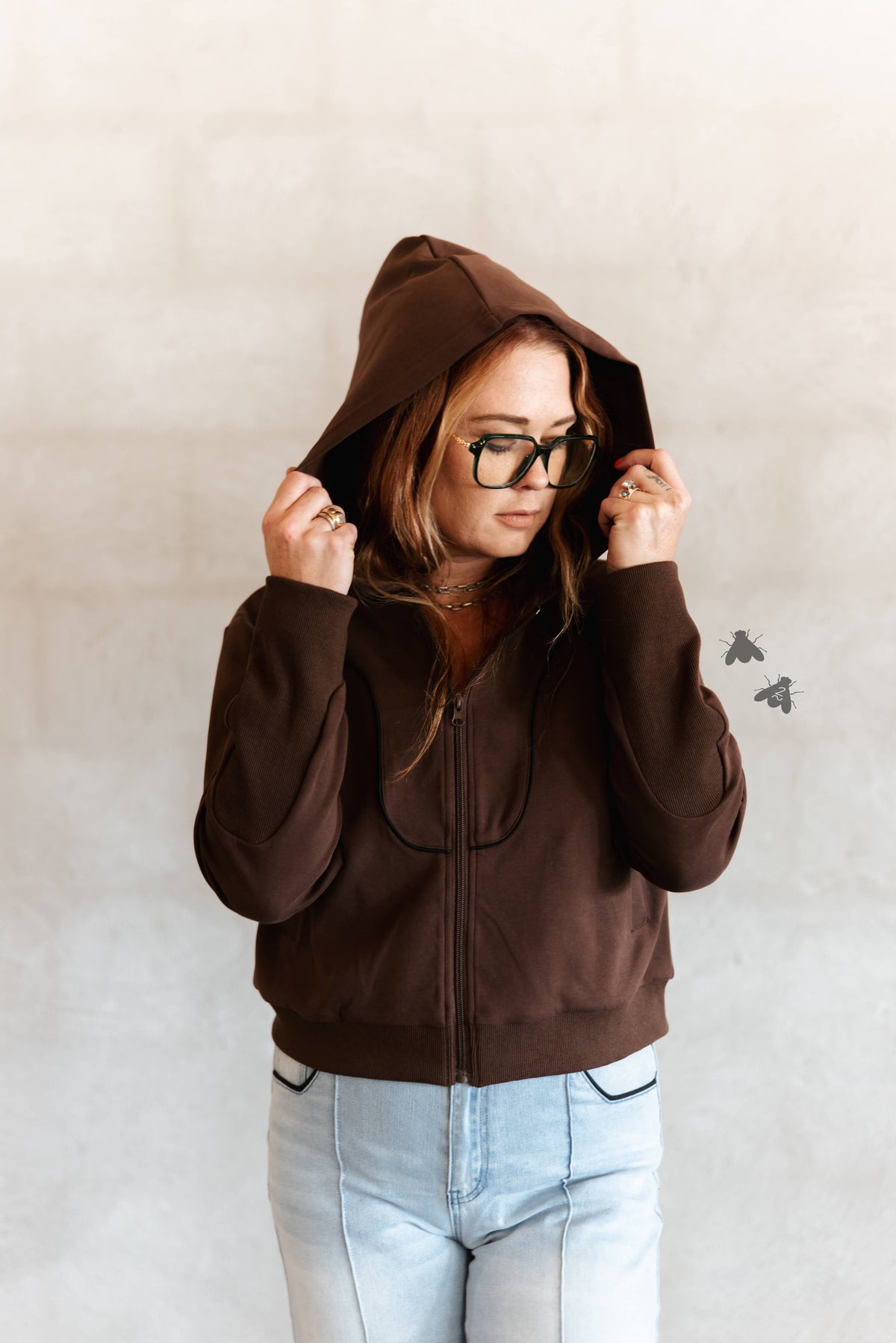 ZIP IT WESTERN *MOCHA JACKET