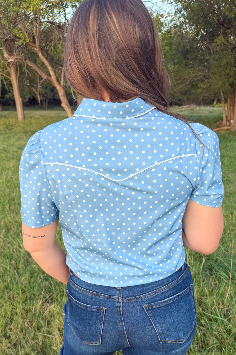 Blue Belle Button Up