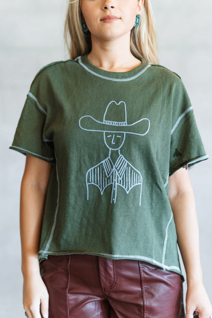 STAREDOWN STITCH *DARK TEE