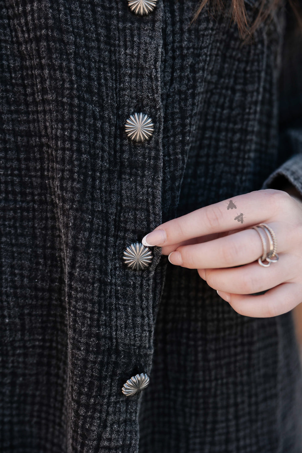 ACRES BUTTON UP *Midnight