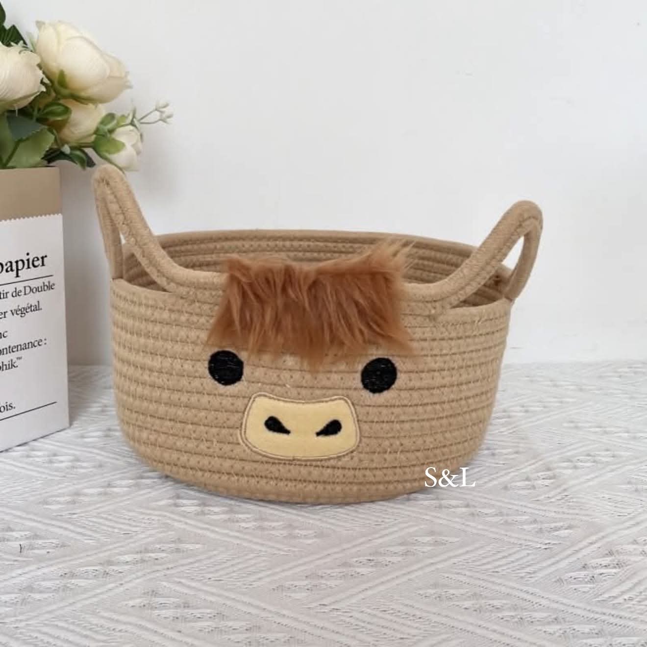 Highland Cow Baskets