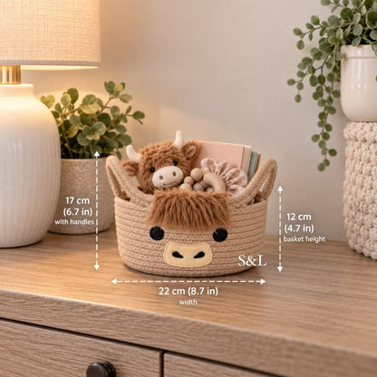 Highland Cow Baskets