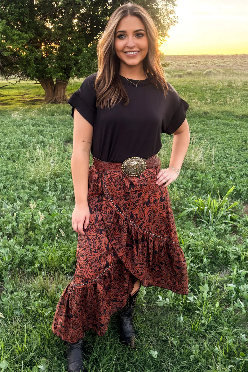 COUNTRY TOOLED SKIRT