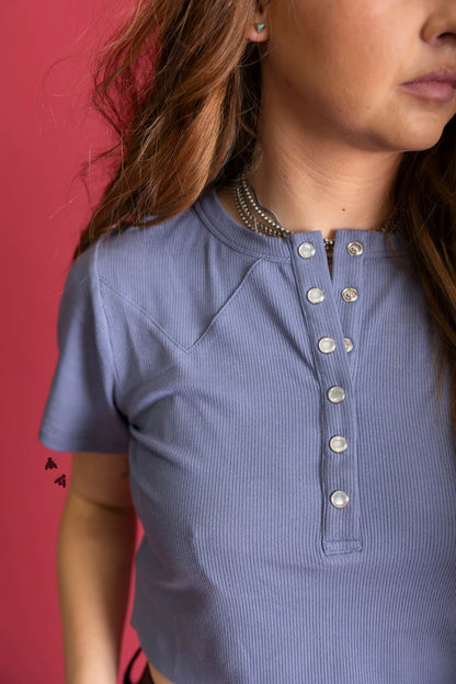 YOAKUM TEE *denim